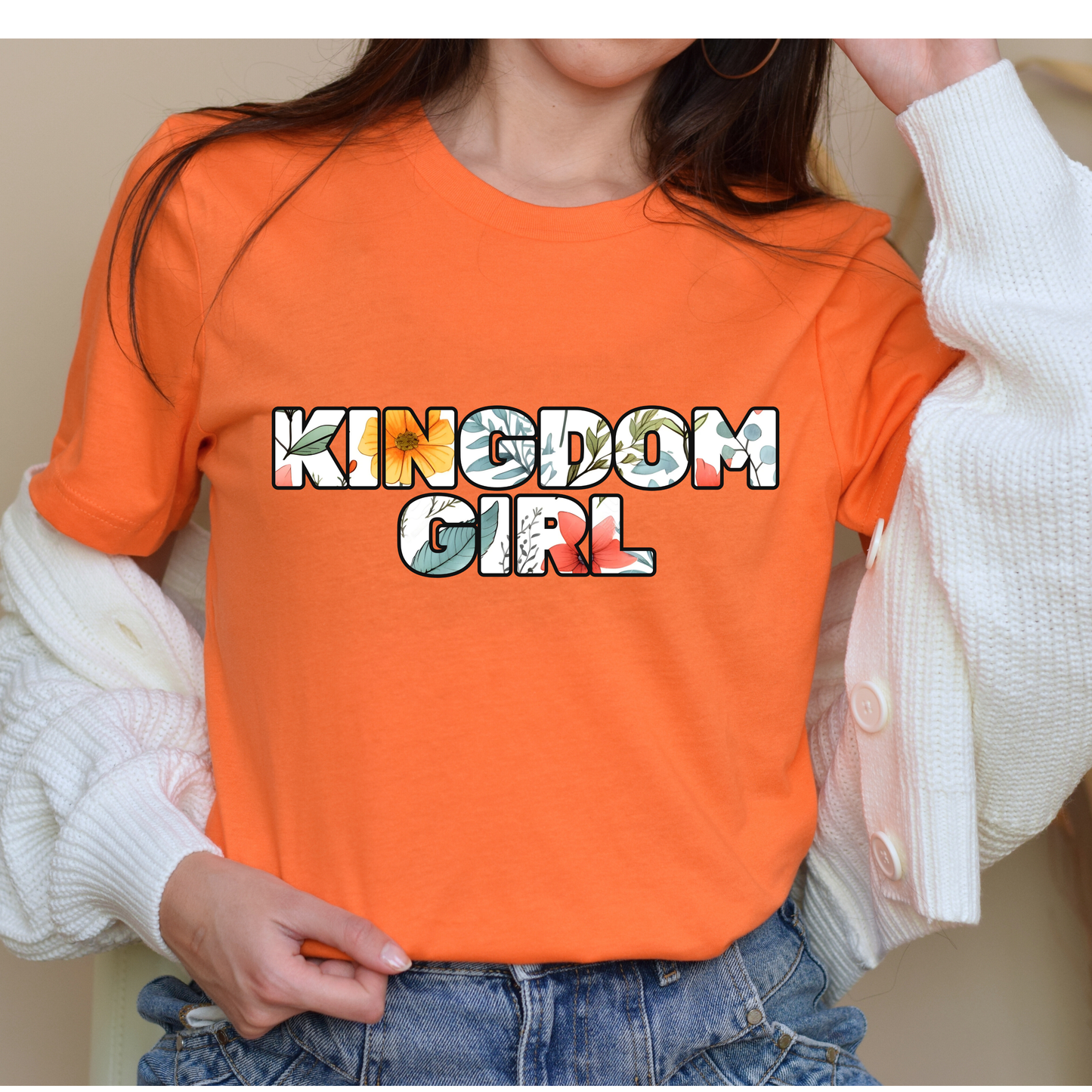 Kingdom Girl Floral Print T-Shirt