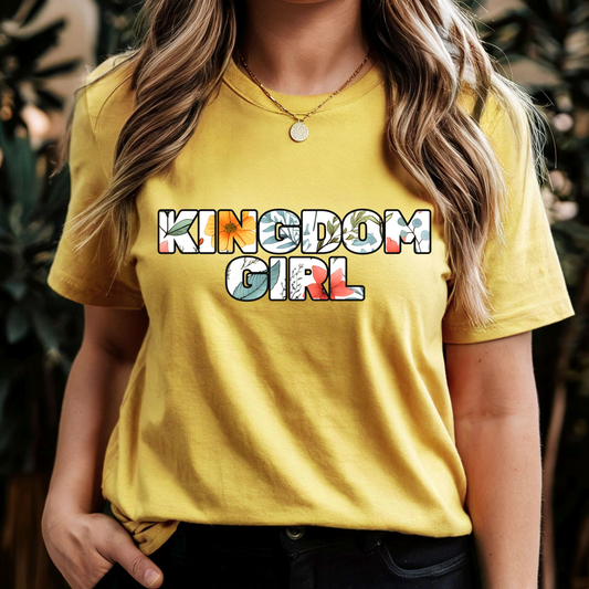 Kingdom Girl Floral Print T-Shirt