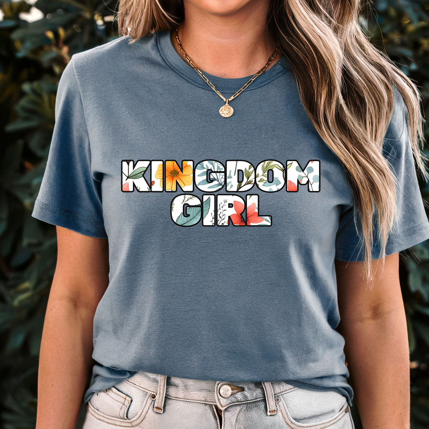 Kingdom Girl Floral Print T-Shirt